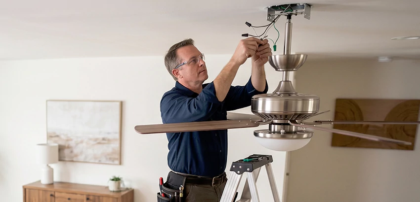 Ceiling Fan Light and Switch Repair in Chattanooga
